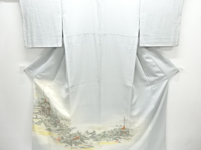 JAPANESE KIMONO / IRO-TOMESODE / JUKO-ORI / WOVEN GION FESTIVAL PATTERN